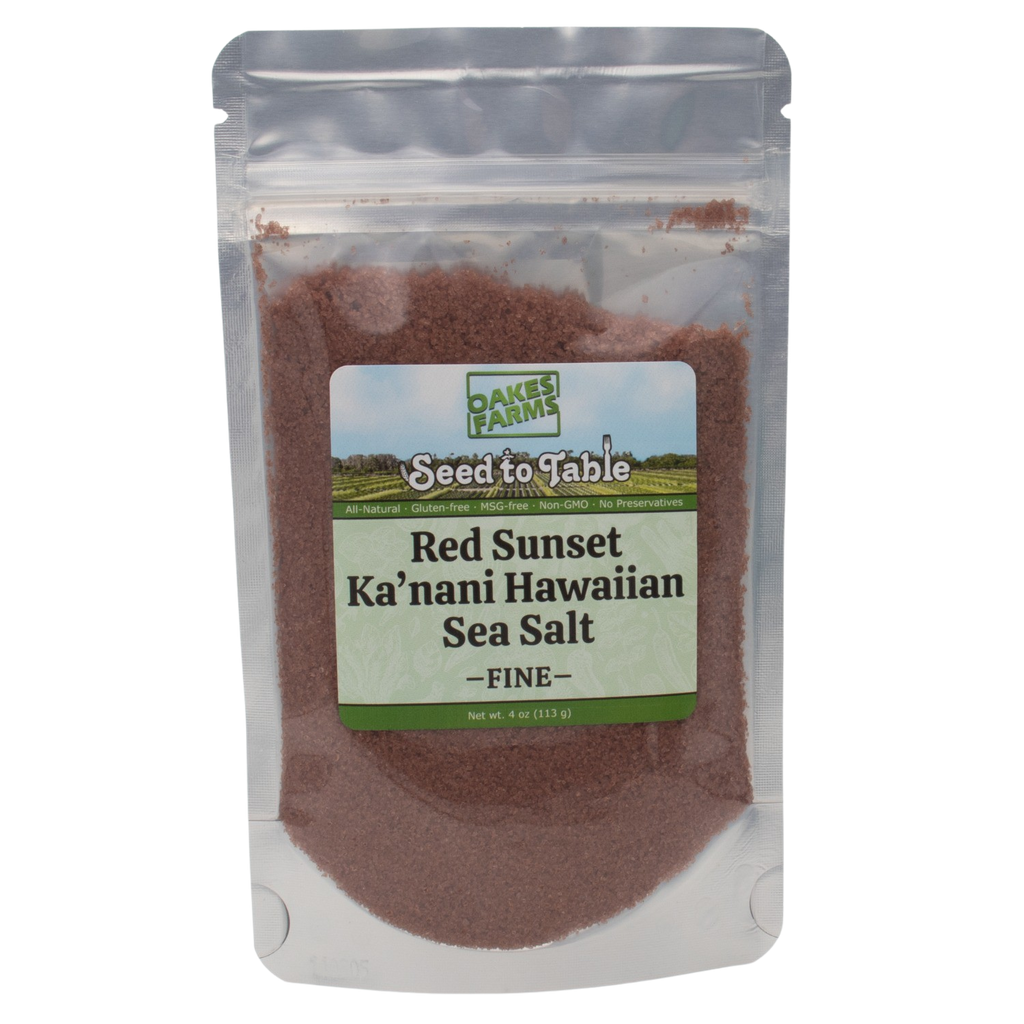 Red Sunset Ka'nani Hawaiian Sea Salt Fine - Seed to Table