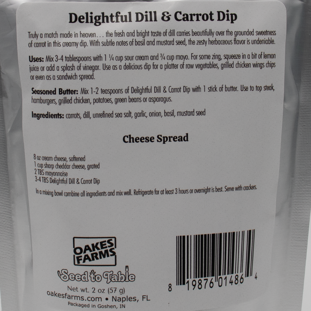 Delightful Dill & Carrot Dip - Seed to Table