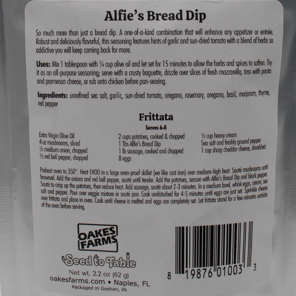 Alfie's Bread Dip - Seed to Table