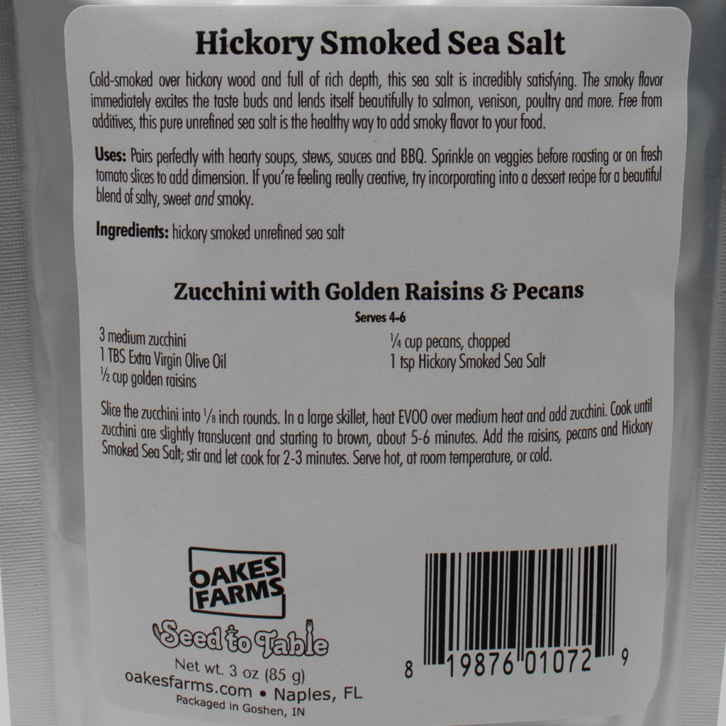 Hickory Smoked Sea Salt - Seed to Table