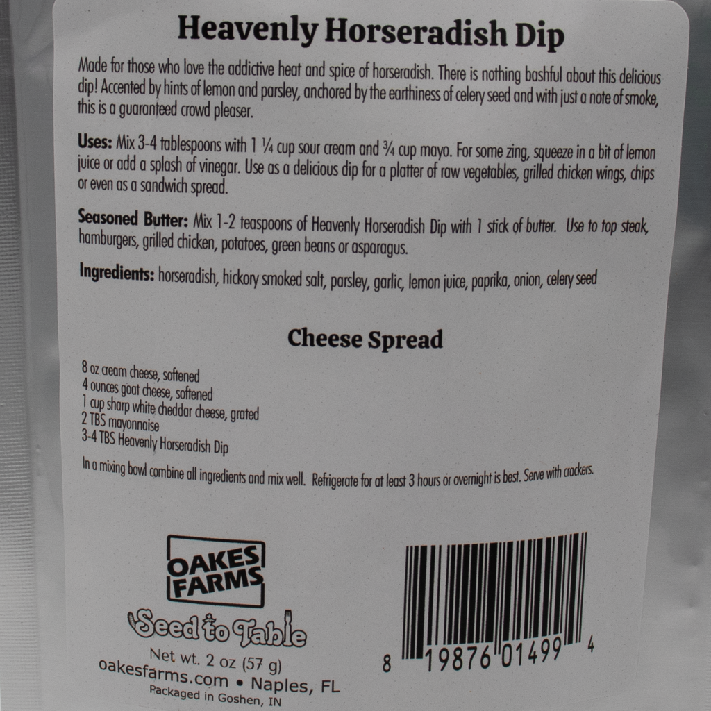 Heavenly Horseradish Dip - Seed to Table