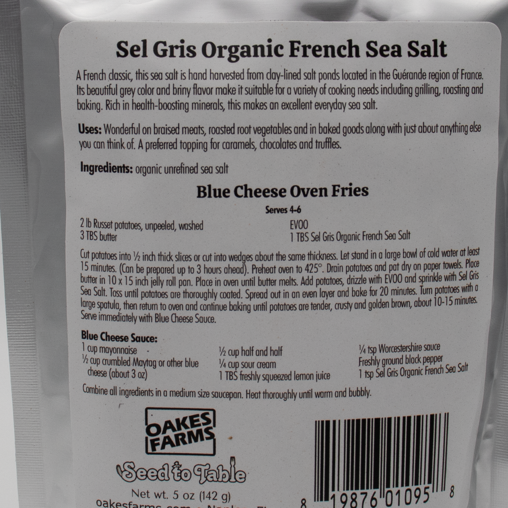 Sel Gris Organic French Sea Salt - Seed to Table