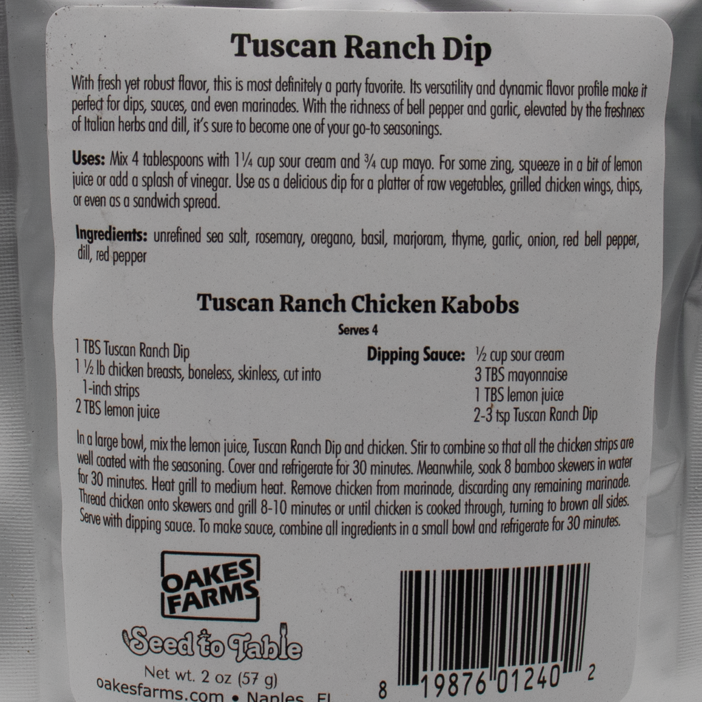 Tuscan Ranch Dip - Seed to Table