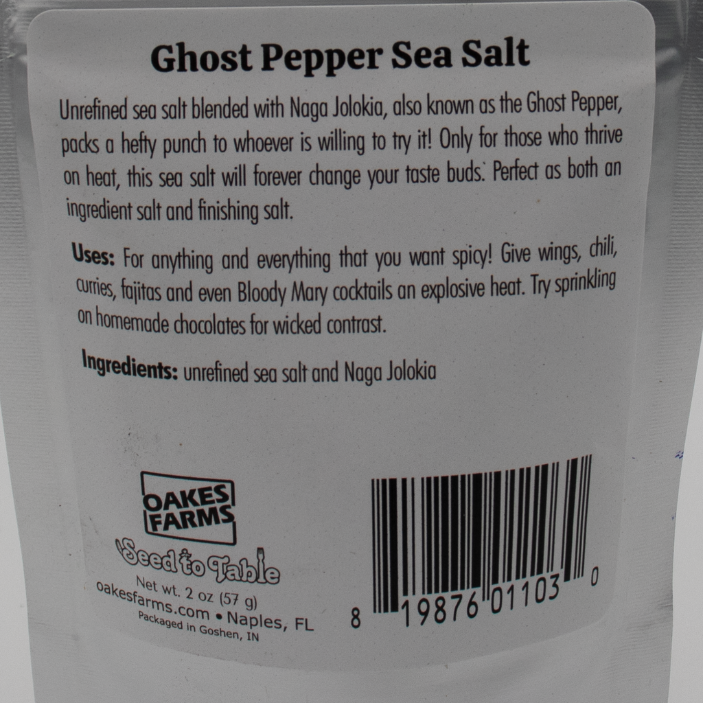 Ghost Pepper Sea Salt - Seed to Table