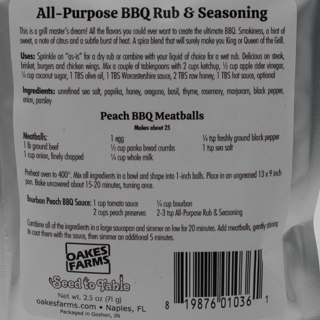 All-Purpose BBQ Rub & Seasoning - Seed to Table