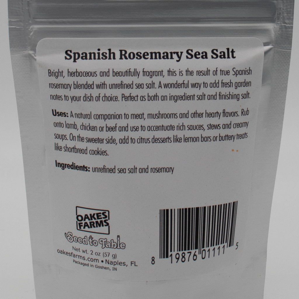 Spanish Rosemary Sea Salt - Seed to Table